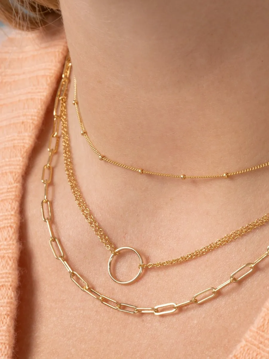 Circle Layering Necklace sold by LeMel product image thumbnail 3