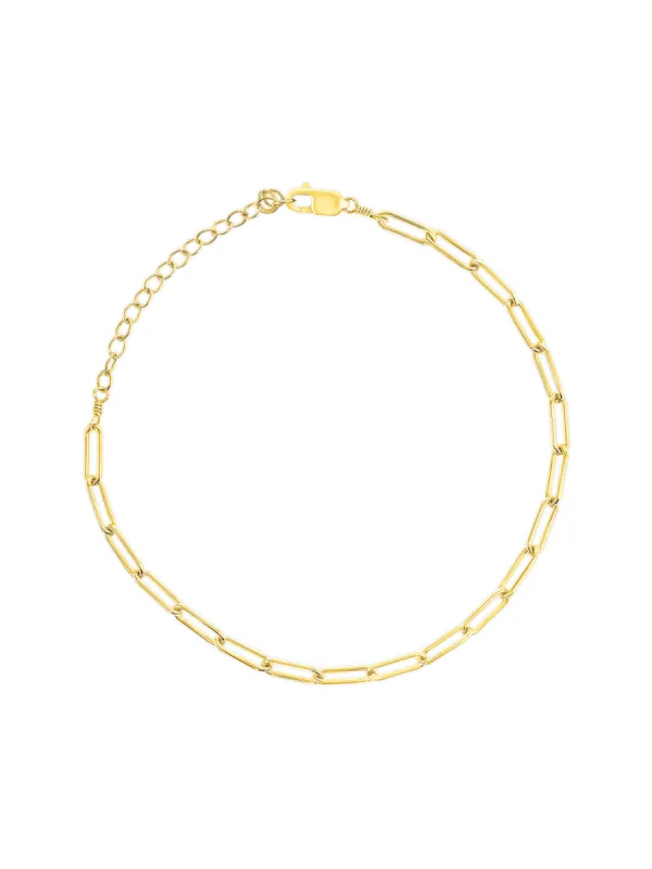 The Paperclip Chain Bracelet sold by LeMel