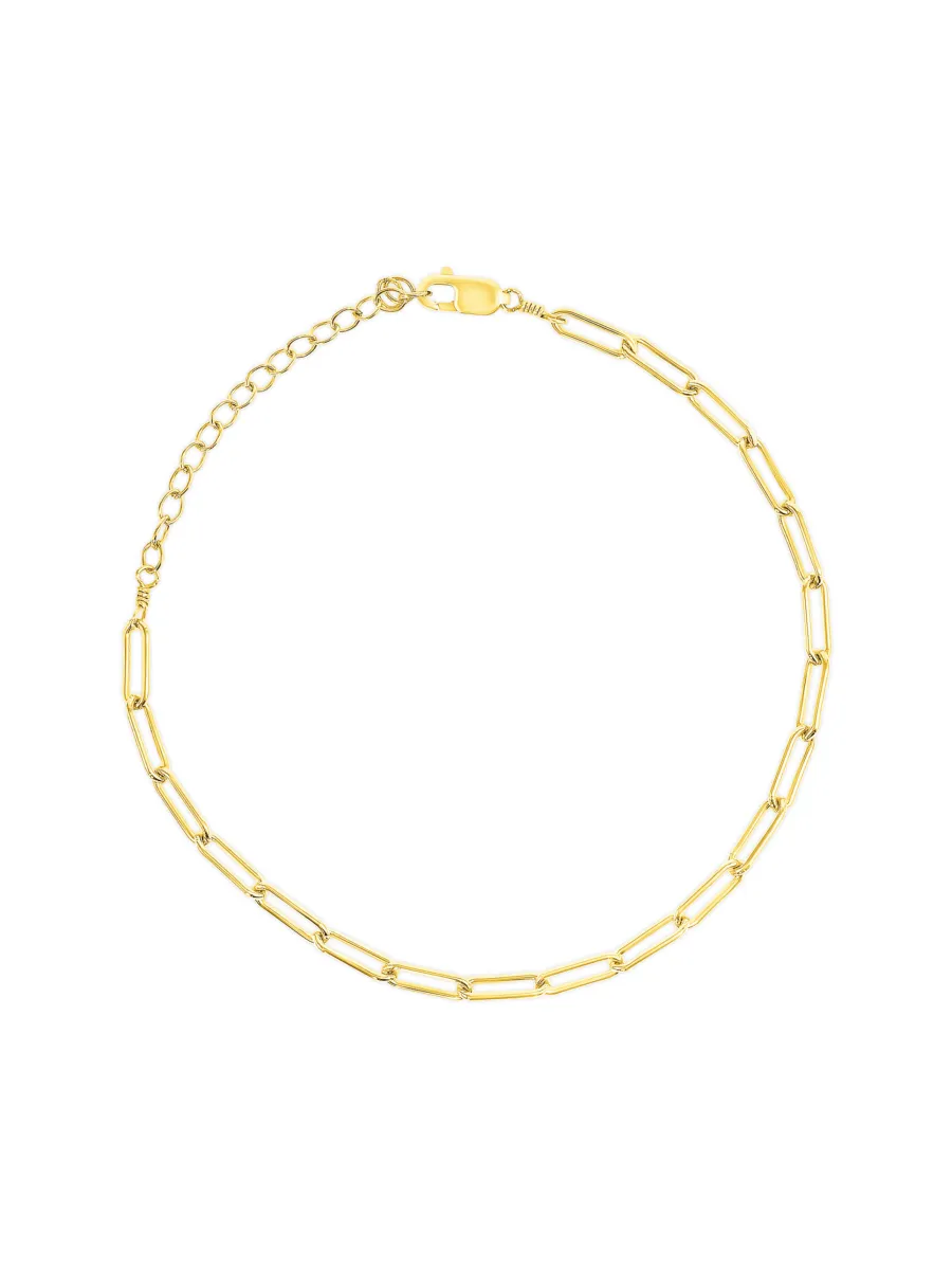 The Paperclip Chain Bracelet sold by LeMel