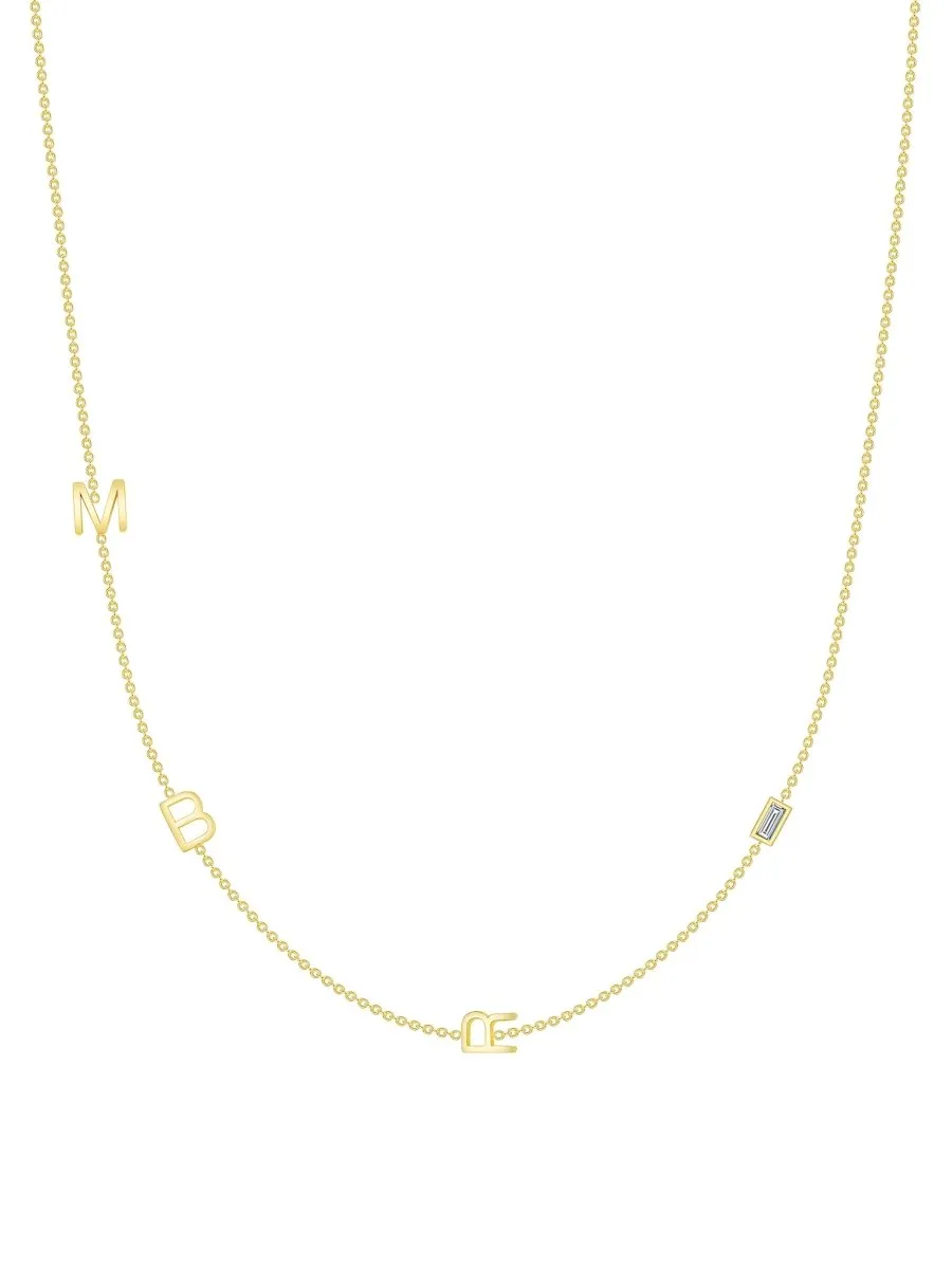 The Initial Necklace 14K - 3 Letters sold by LeMel