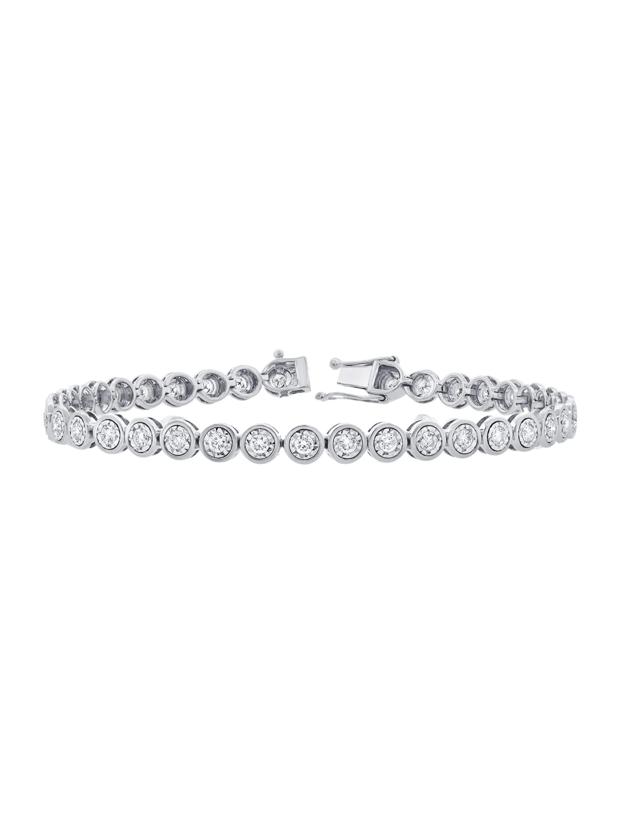 Bryn Bezel Tennis Bracelet 14K sold by LeMel