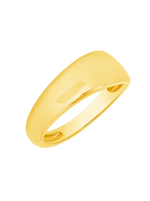 Asymmetrical Dome Puff Ring 14K sold by LeMel