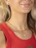 Lucy Diamond heart Huggies 14K sold by LeMel