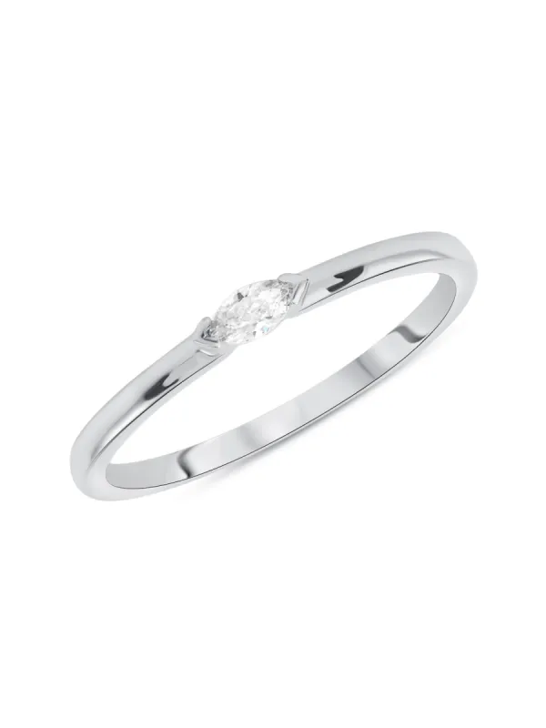 Bitsy Marquise Stack Ring 14K sold by LeMel