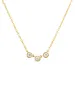 Taylor Trio Bezel Necklace 14K sold by LeMel