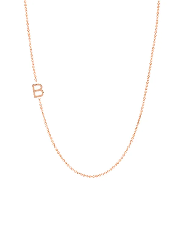 Initial Sample Sale - B Necklace - 14K sold by LeMel