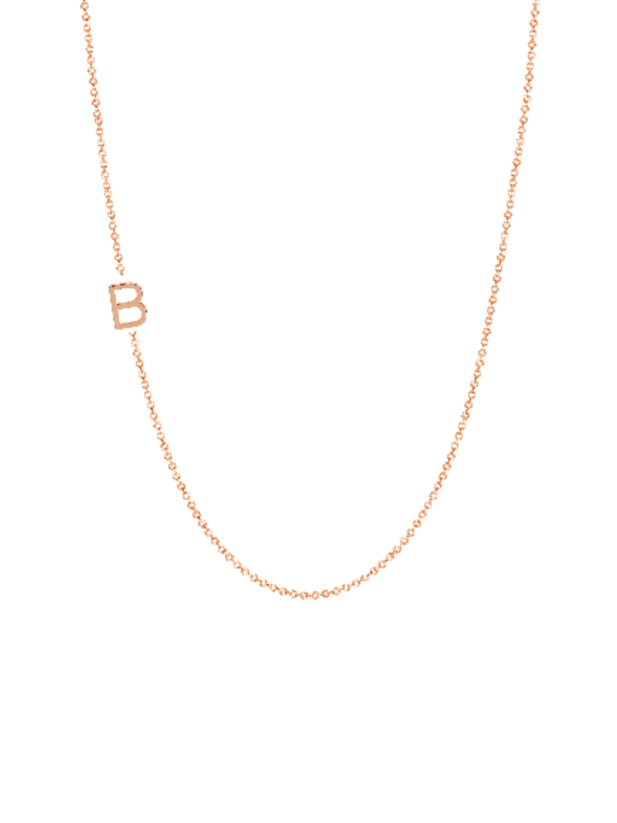 Initial Sample Sale - B Necklace - 14K sold by LeMel