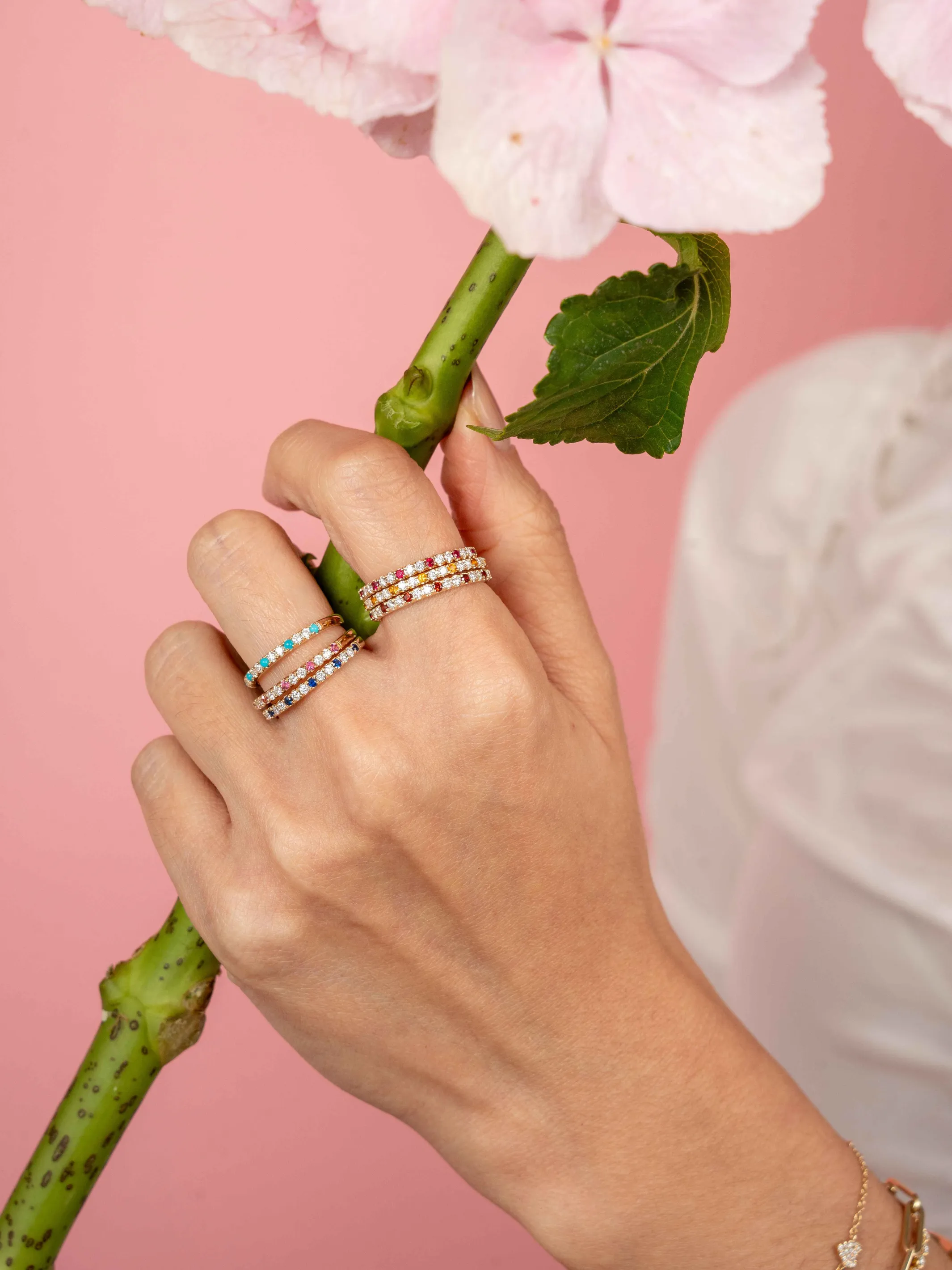 Birthstone Ring - October Pink Tourmaline 14K sold by LeMel product image thumbnail 2