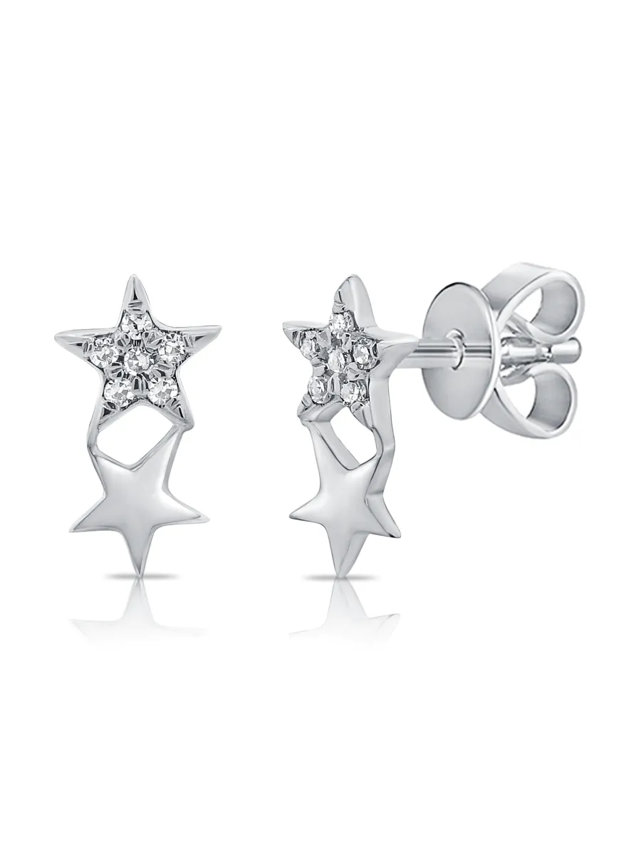 Elsa Star Stud Earrings 14K sold by LeMel product image thumbnail 3