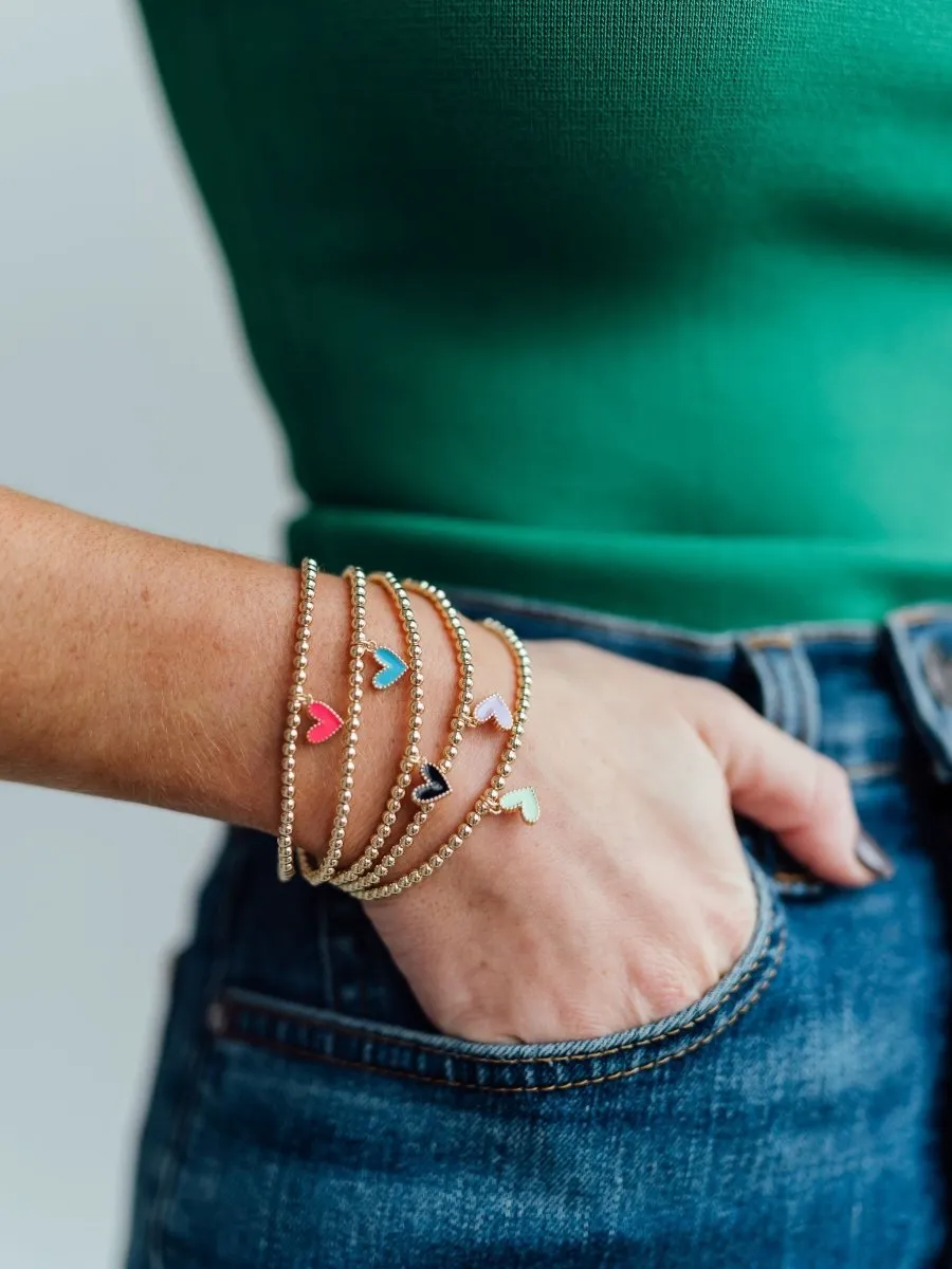 Lilah Heart Everyday Stretch Bracelet sold by LeMel product image thumbnail 3