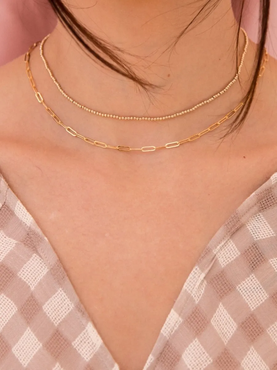 Paperclip 'S' Chain Necklace sold by LeMel product image thumbnail 4