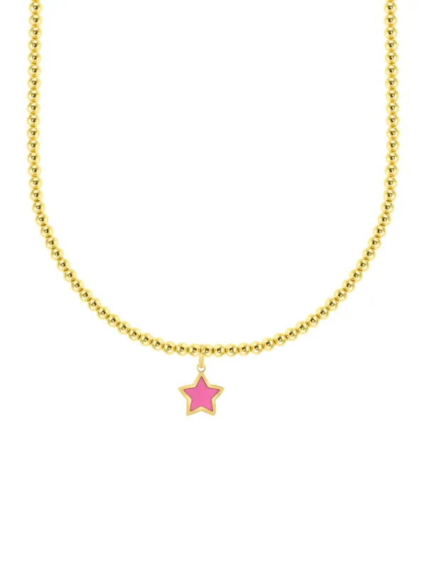 Sophie Star Beaded Choker Necklace sold by LeMel