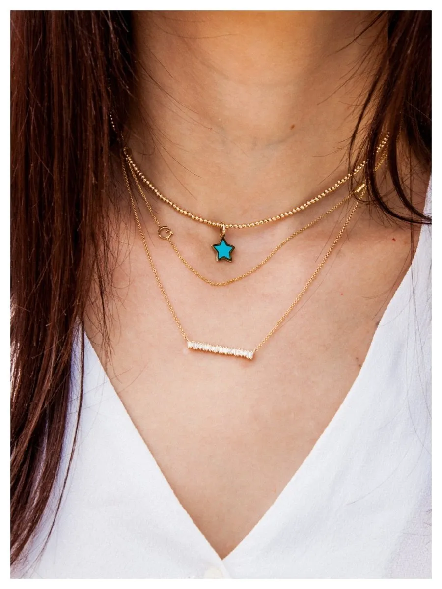 Sophie Star Beaded Choker Necklace sold by LeMel product image thumbnail 2