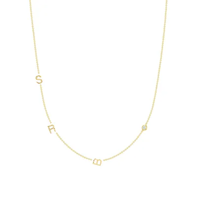 The Initial Necklace - 3 Letters 14k sold by LeMel