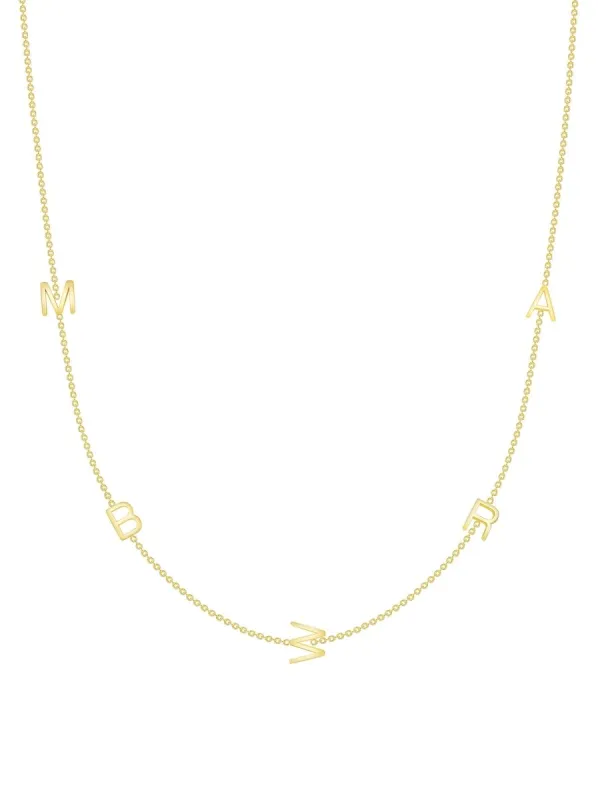 The Initial Necklace 14K - 5 Letters sold by LeMel