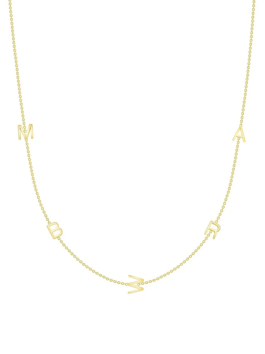 The Initial Necklace 14K - 5 Letters sold by LeMel