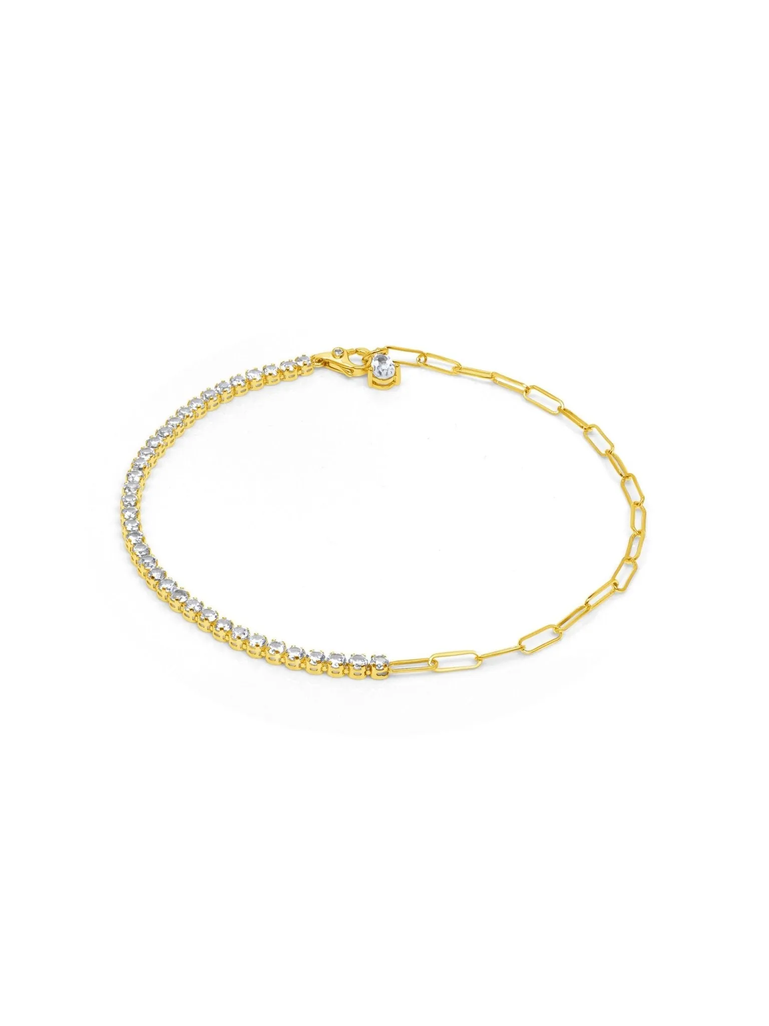 Birthstone Tennis Bracelet - April 14K sold by LeMel product image thumbnail 4