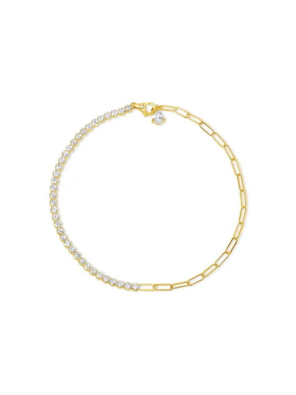 Birthstone Tennis Bracelet - April 14K sold by LeMel