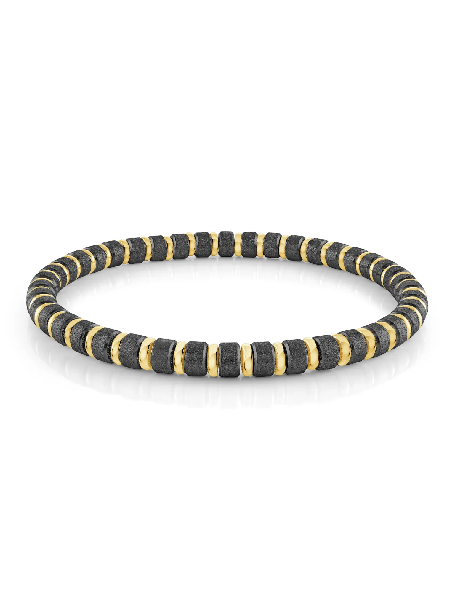 Men's Stainless Steel Stretch Bracelet sold by LeMel
