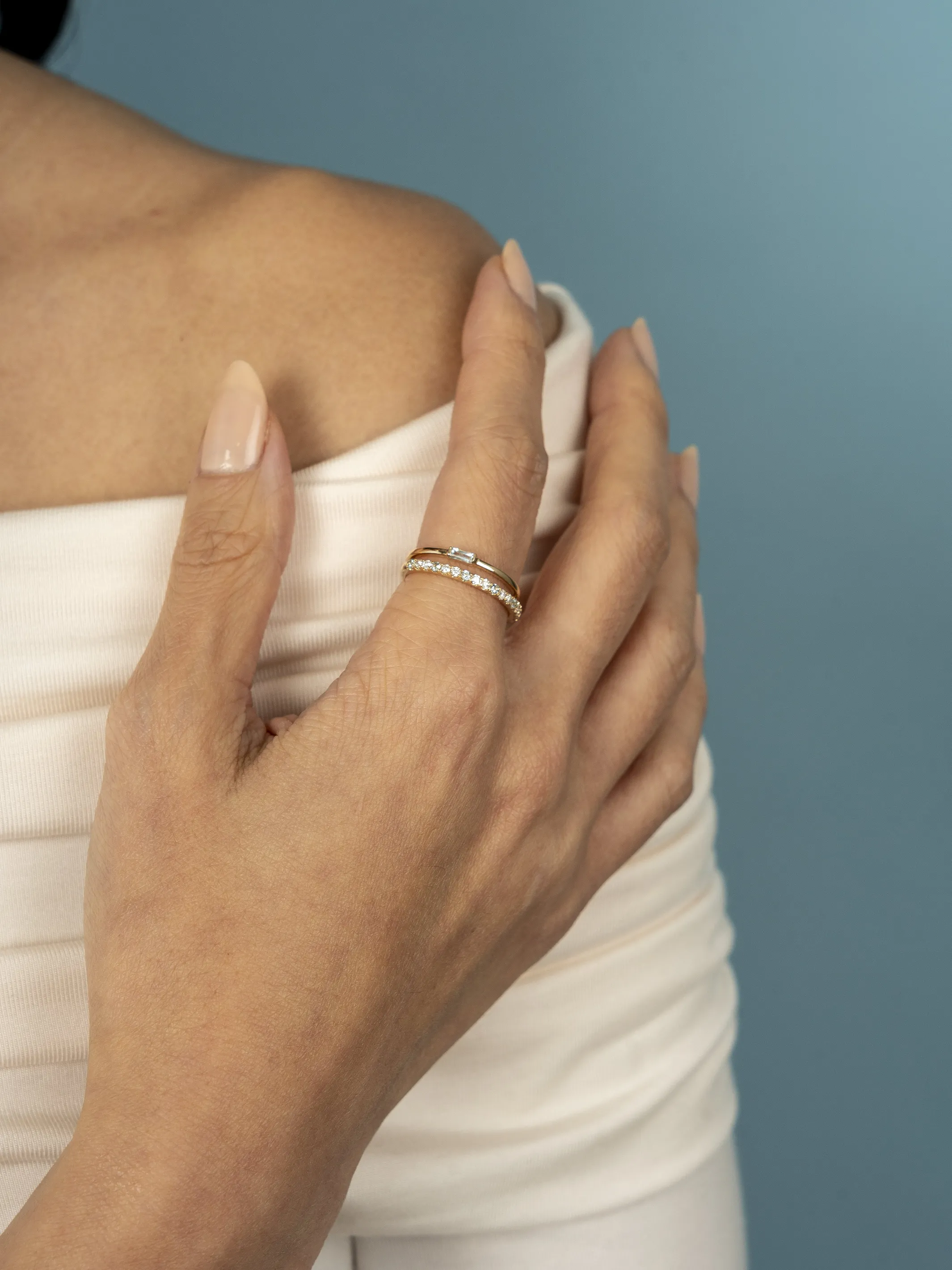 Birthstone Ring - March Aquamarine 14K sold by LeMel product image thumbnail 2