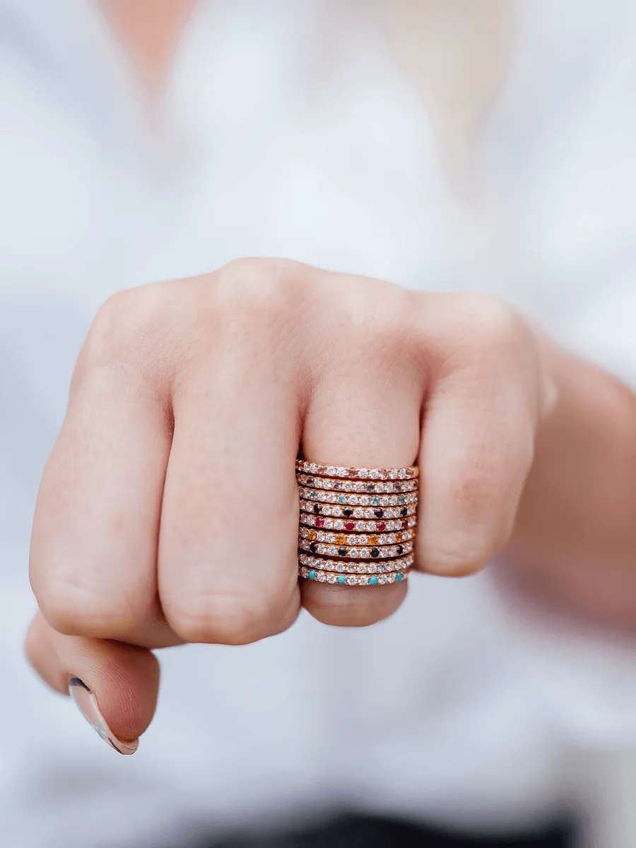 Birthstone Ring - March Aquamarine 14K sold by LeMel product image thumbnail 3