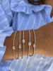 Oval Solitaire Diamond Tennis Bracelet 14K sold by LeMel