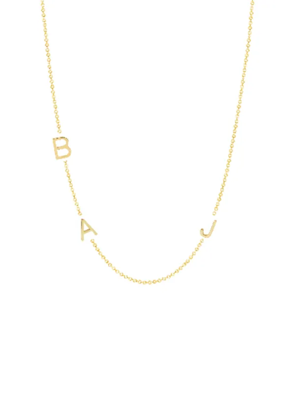 Initial Sample Sale - B A J Necklace - 14K sold by LeMel