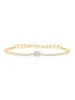 Oval Solitaire Diamond Tennis Bracelet 14K sold by LeMel