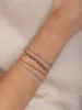 Oval Solitaire Diamond Tennis Bracelet 14K sold by LeMel