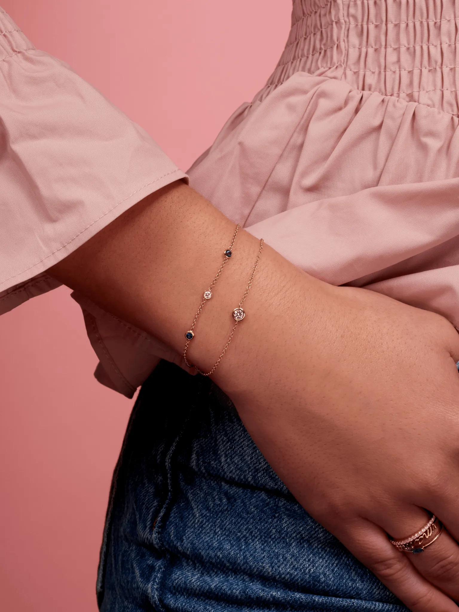 Birthstone Bracelet 14K sold by LeMel product image thumbnail 2