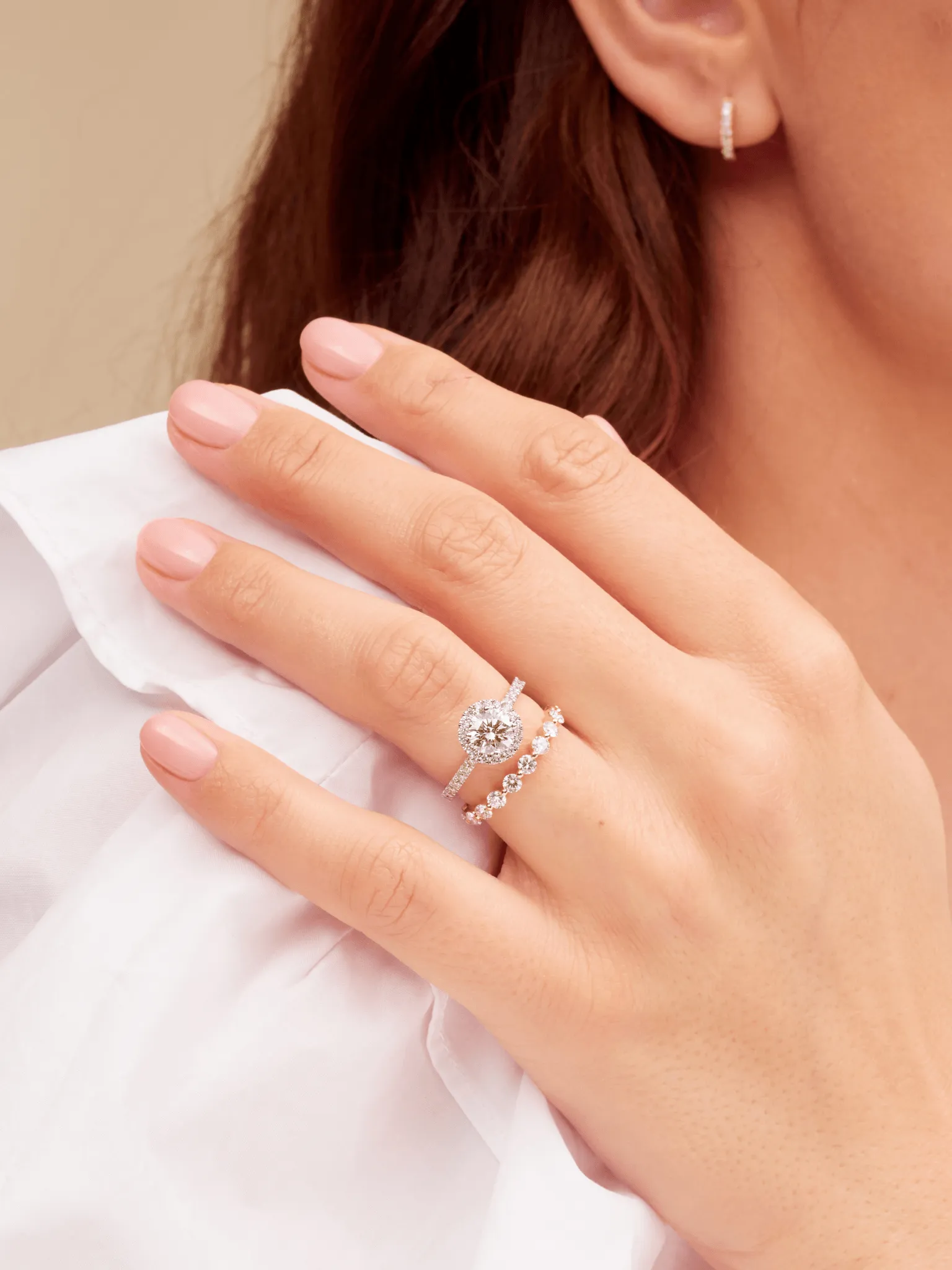 Round Single Prong Band (.80 ct. tw.) 14K sold by LeMel product image thumbnail 2