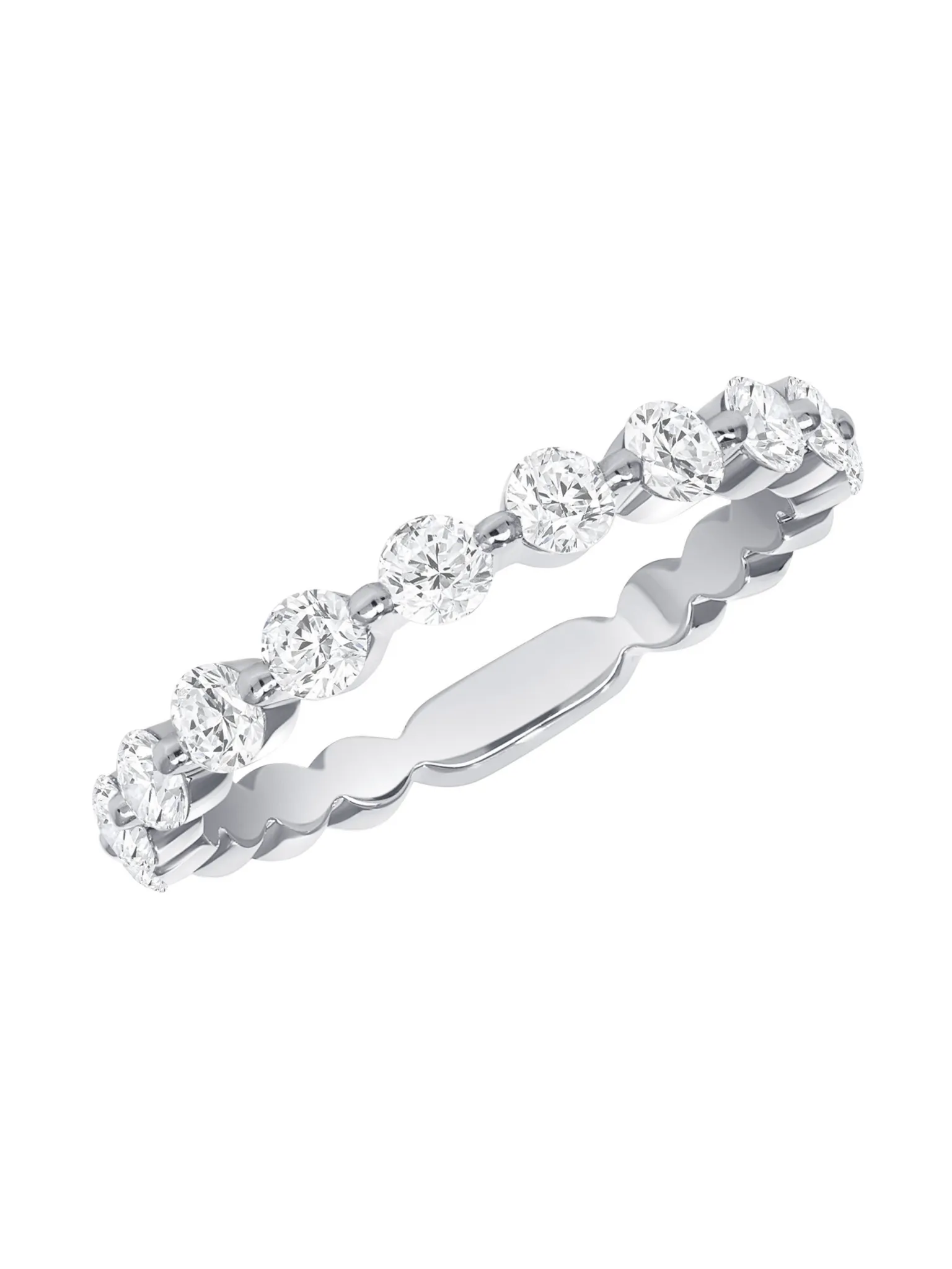 Round Single Prong Band (.80 ct. tw.) 14K sold by LeMel