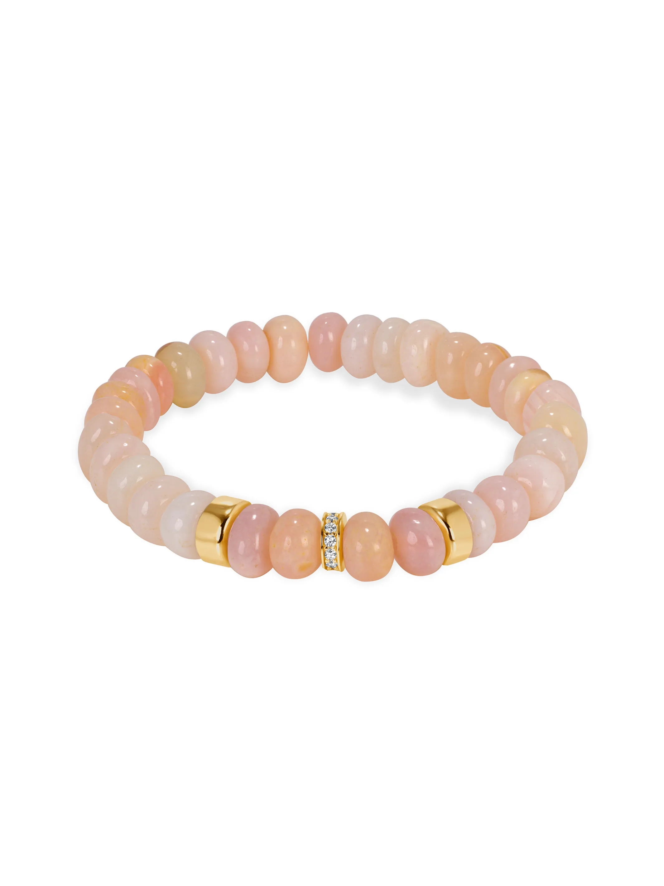 Candy Stretch Bracelet - Pink Agate sold by LeMel product image thumbnail 2