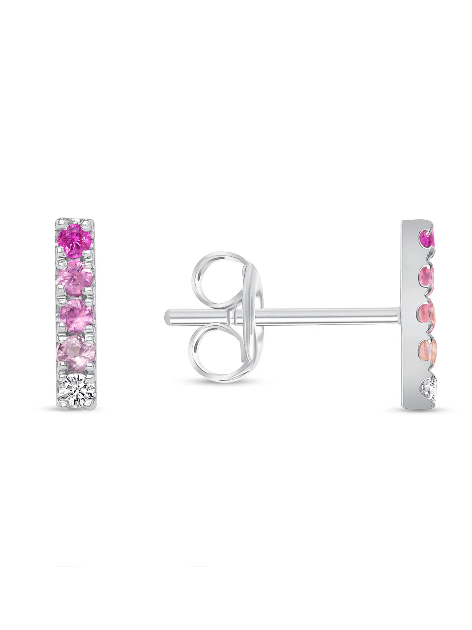 Pink Ombre Stud Earring 14K sold by LeMel product image thumbnail 4