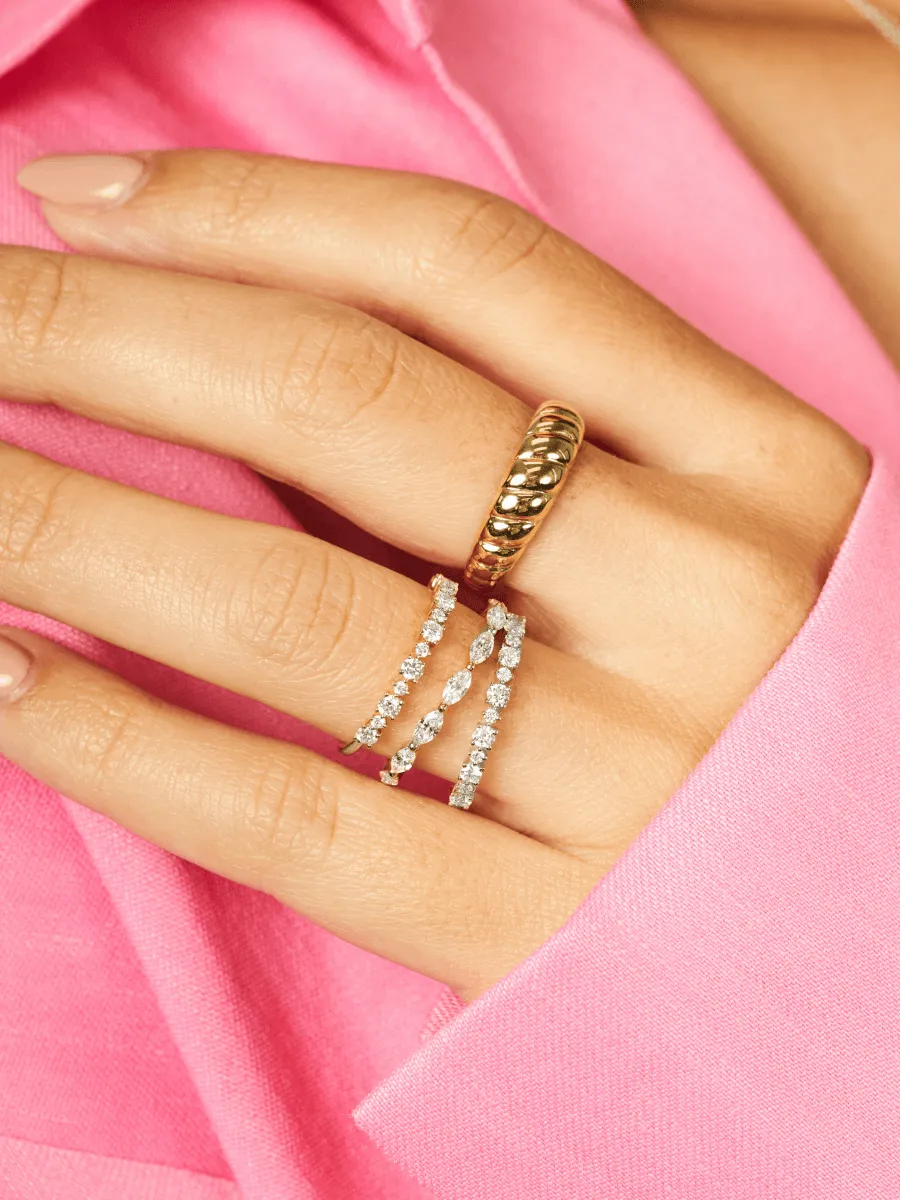 Sadie Diamond Ring 14K sold by LeMel product image thumbnail 4