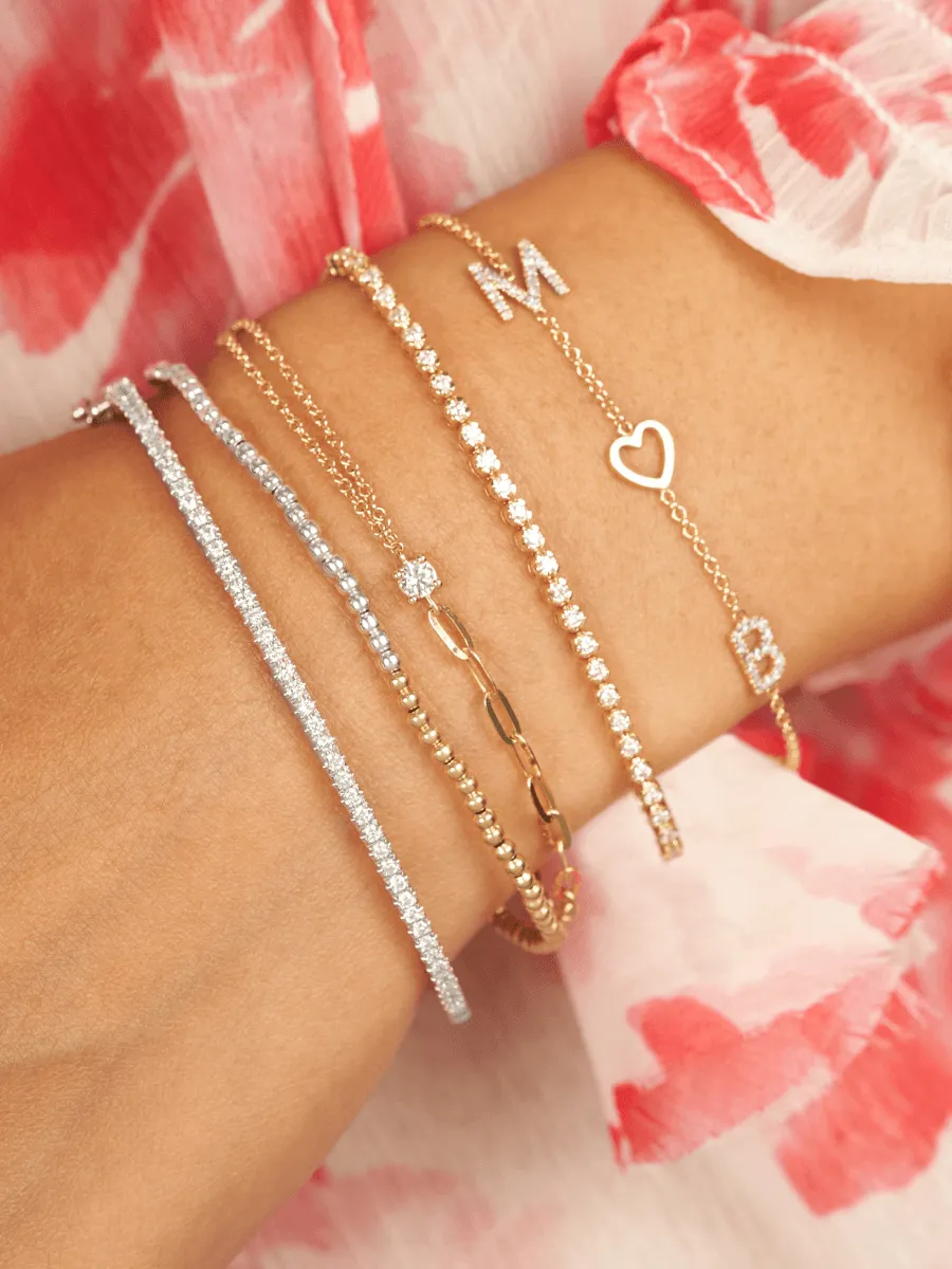 The Initial Bracelet 14K - 3 Letters sold by LeMel product image thumbnail 4