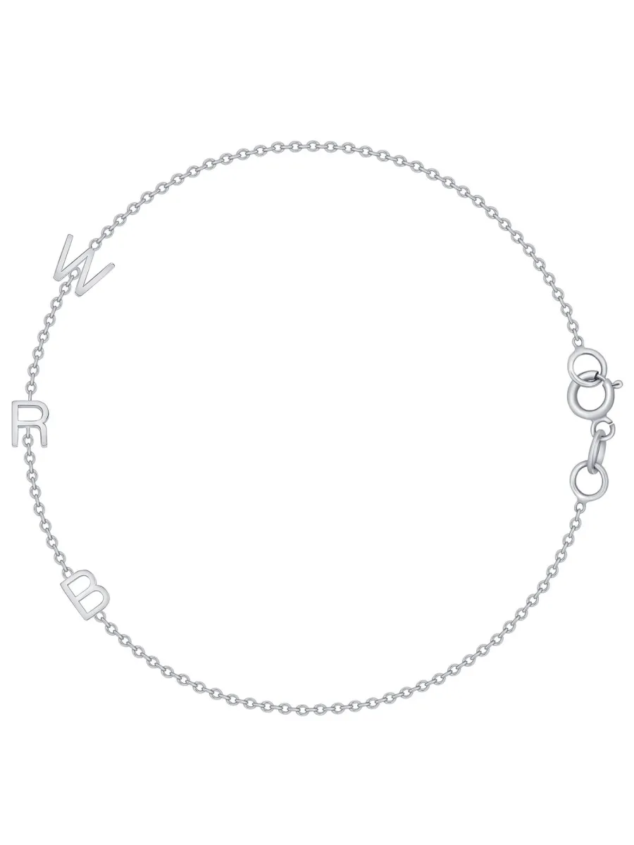 The Initial Bracelet 14K - 3 Letters sold by LeMel product image thumbnail 5