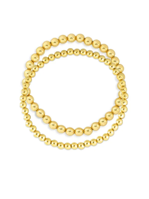 Everyday Stretch Bracelet Set - 4mm + 5mm sold by LeMel