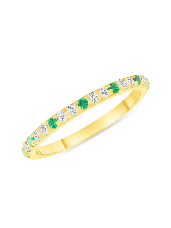 Birthstone Ring - May Emerald 14K sold by LeMel