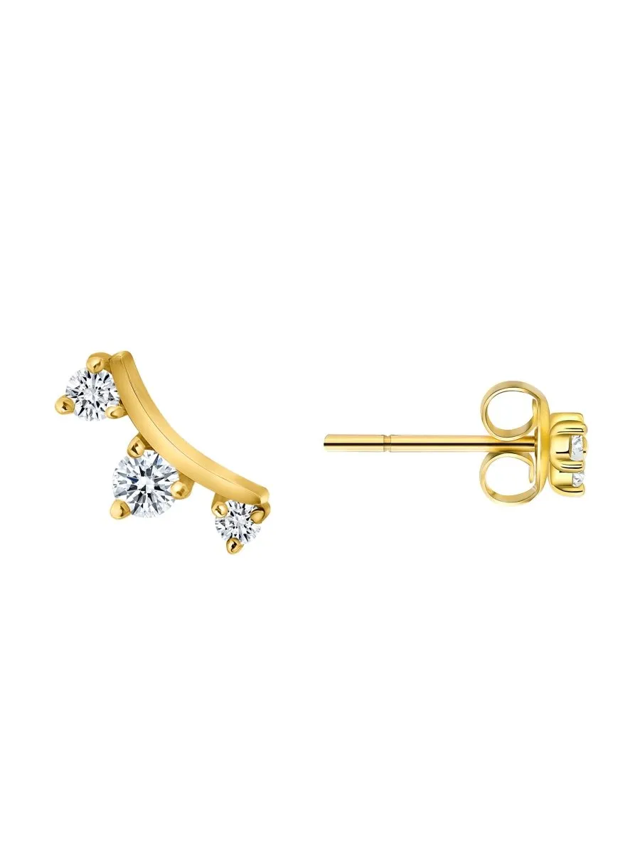 Leah Climber Stud Earring 14K sold by LeMel