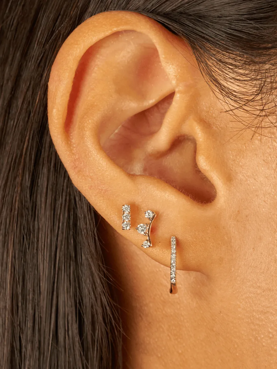 Leah Climber Stud Earring 14K sold by LeMel product image thumbnail 3