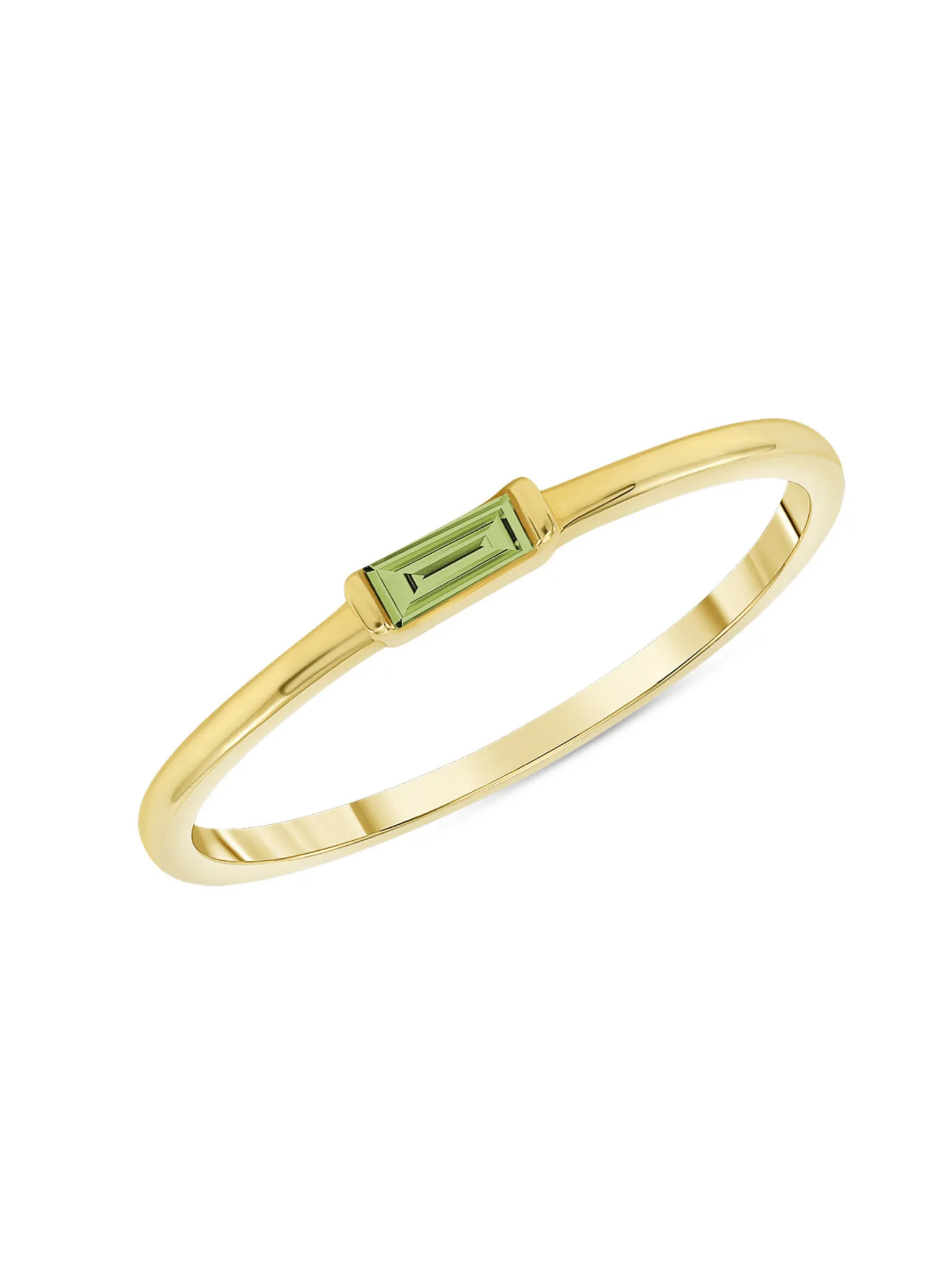 Bitsy Birthstone Ring - August Peridot 14K sold by LeMel