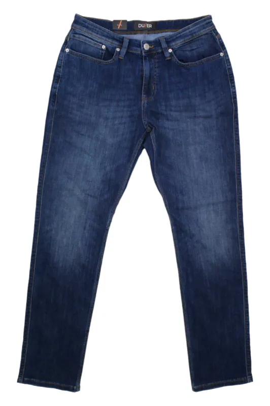 DUER Men's Performance Denim Jean - Relaxed Taper made by DUER