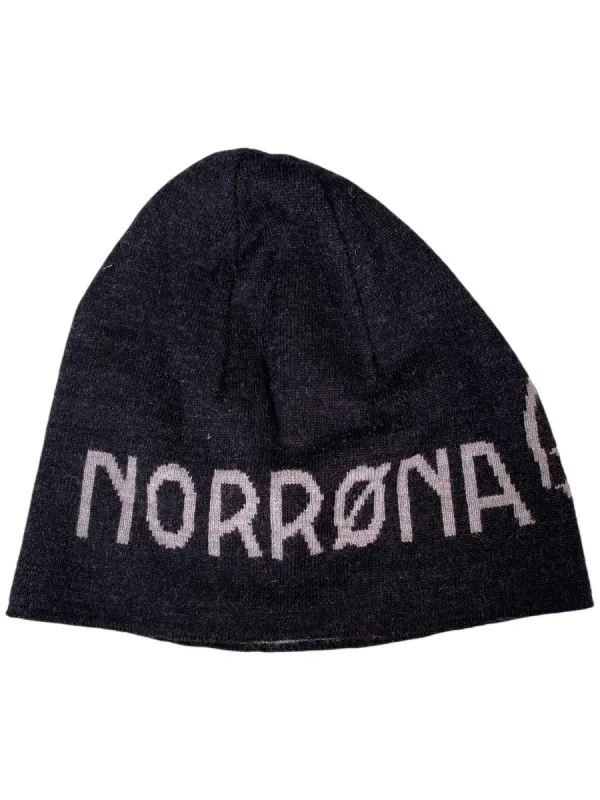 Norrona /29 Light MerinoUll Logo Beanie sold by Out&Back Outdoor