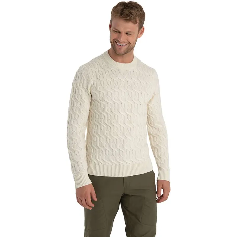 Icebreaker Men's Merino Cable Knit Crewe Sweater sold by Out&Back Outdoor