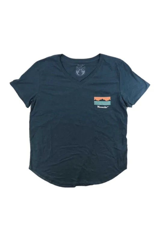 Moosejaw Womens Peak Original Flowy V-Neck SS Pocket Tee sold by Out&Back Outdoor