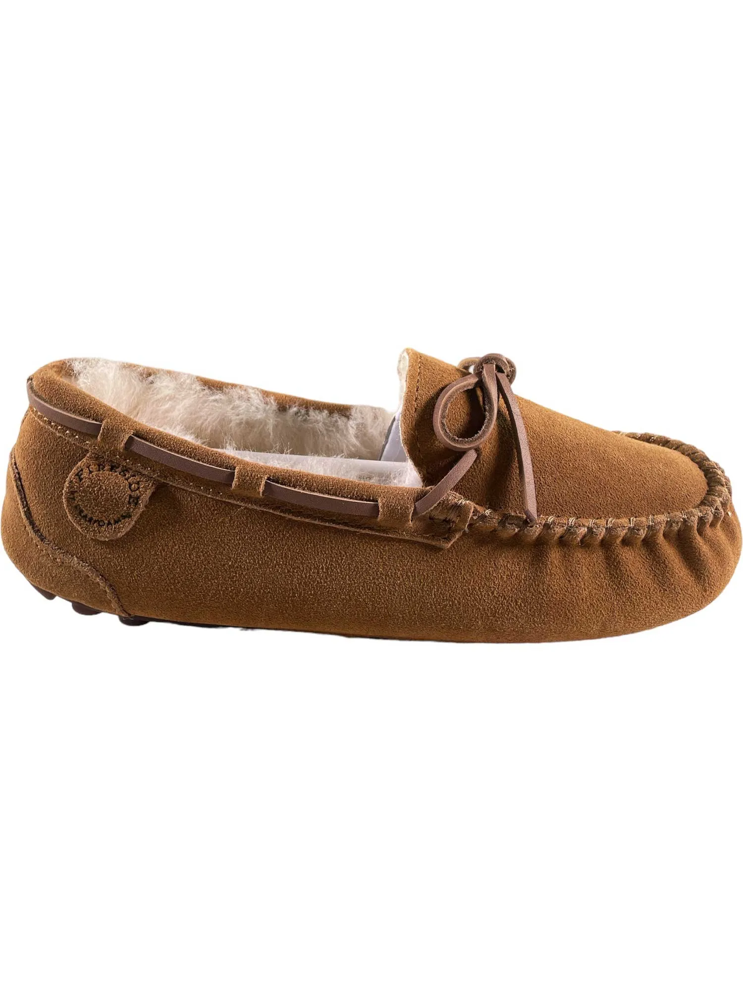 Fireside By Dearfoams Women's Victoria Genuine Shearling Lace Moccasin Slipper sold by Out&Back Outdoor product image thumbnail 4