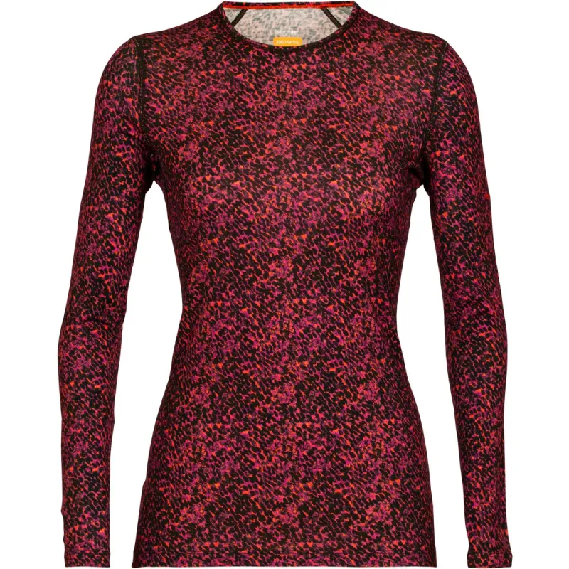 Icebreaker Womens 200 Oasis Lichen LS Crewe sold by Out&Back Outdoor