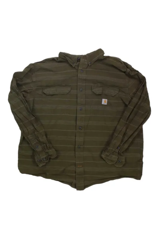 MENS CARHARTT LOOSE FIT MIDWEIGHT CHAMBRAY LONG-SLEEVE PLAID SHIRT sold by Out&Back Outdoor