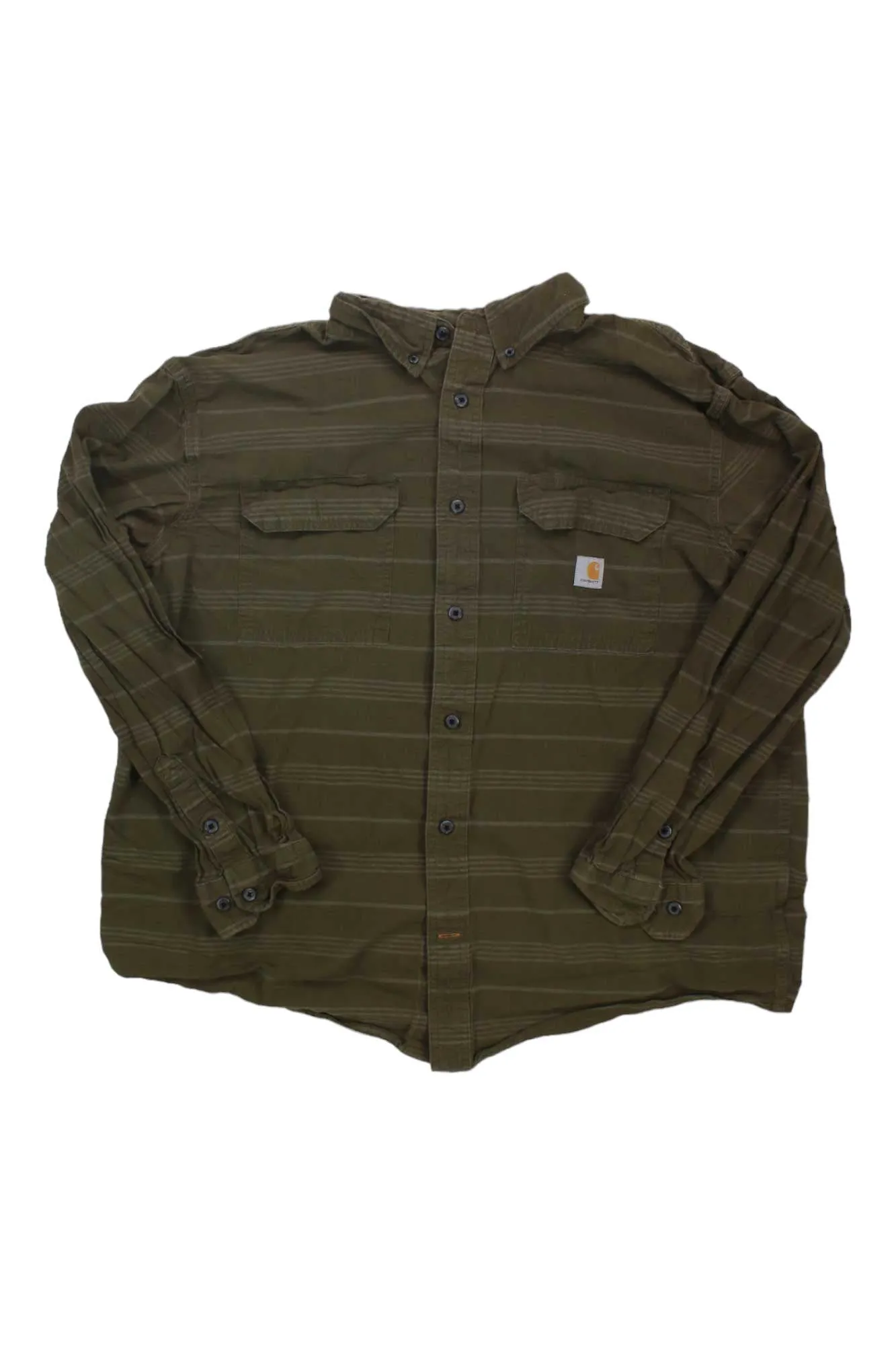 MENS CARHARTT LOOSE FIT MIDWEIGHT CHAMBRAY LONG-SLEEVE PLAID SHIRT sold by Out&Back Outdoor